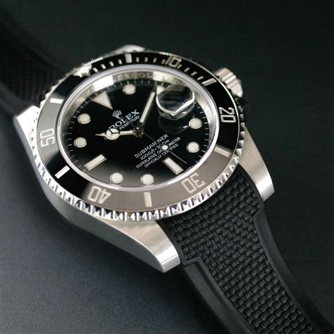 rubber b straps for rolex|rolex submariner black rubber strap.